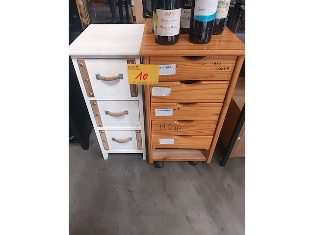 Lot 10 - ladekastje. 2 stuks - afbeelding 1 van  4