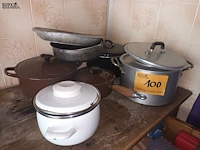 Lot 100 - kookpotten en pannen. 7 stuks - afbeelding 1 van  3