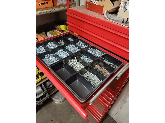 Lot 1001 - verrijdbare würth gereedschapskast - afbeelding 10 van  14