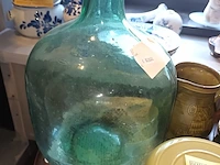 Lot 101 - keramiek en glaswerk groen. 10 stuks - afbeelding 6 van  6