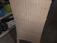 Lot 101 - rieten eetkamerstoelen. 4 stuks - afbeelding 3 van  3