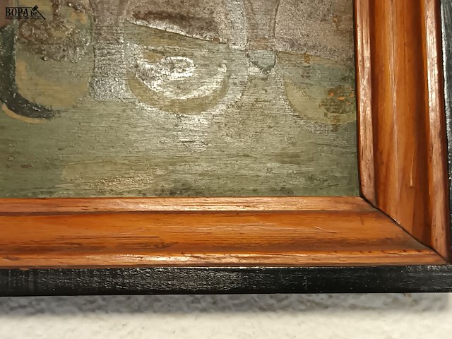 Lot 101 - schilderij brugge - afbeelding 2 van  3