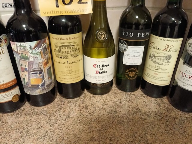 Lot 102 - flessen wijn. 14 stuks - afbeelding 4 van  5