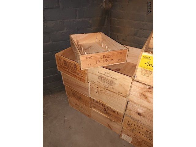 Lot 102 - houten wijnkistjes. 18 stuks - afbeelding 3 van  3