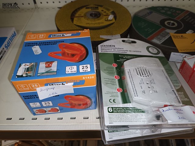 Lot 102 - schijven, zaagbladen en alarmen. 100 stuks - afbeelding 5 van  7