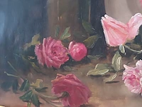 Lot 102 - schilderij met rozen - afbeelding 5 van  6