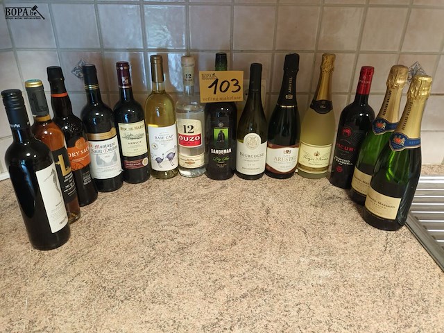 Lot 103 - flessen wijn. 14 stuks - afbeelding 1 van  5