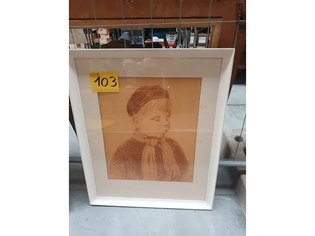 Lot 103 - tekening kind - afbeelding 1 van  4