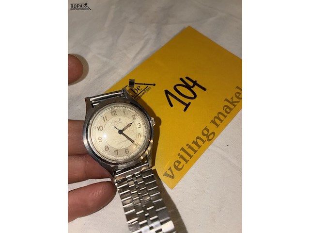 Lot 104 - polshorloge nulti fab suisse - afbeelding 2 van  4