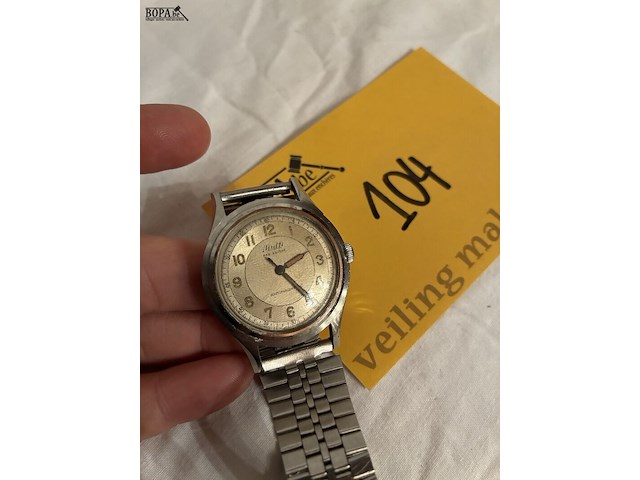 Lot 104 - polshorloge nulti fab suisse - afbeelding 3 van  4