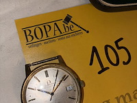 Lot 105 - polshorloge omega en manchetteknopen, 5 stuks - afbeelding 3 van  3