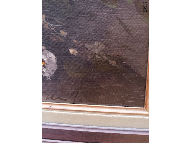Lot 105 - schilderij bloemen - afbeelding 2 van  5