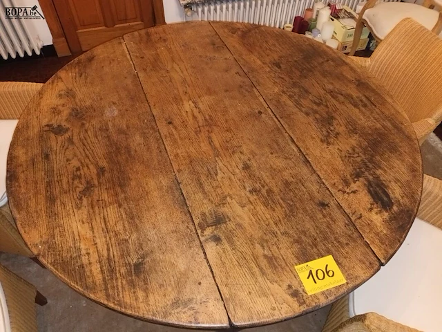 Lot 106 - inklapbare ronde tafel - afbeelding 4 van  5