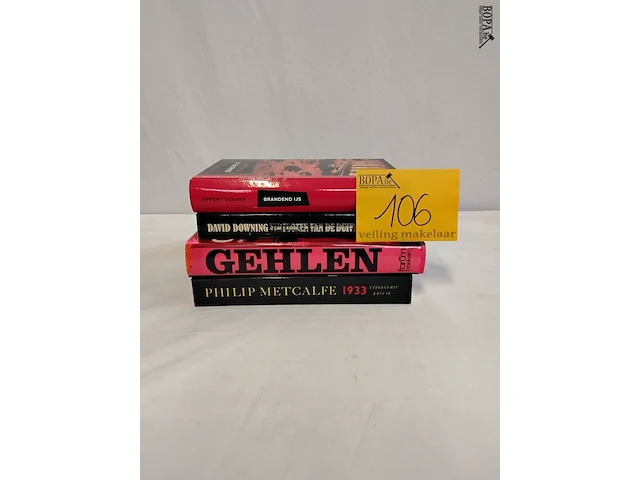 Lot 106 - lot boeken, romans, 4 stuks - afbeelding 1 van  1