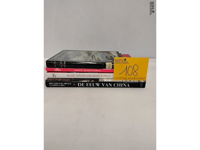 Lot 108 - lot boeken, napoleon marco polo china, 4 stuks - afbeelding 1 van  1