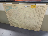 Lot 108 - paneel met kaart van belgië - afbeelding 1 van  4