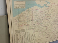 Lot 108 - paneel met kaart van belgië - afbeelding 3 van  4