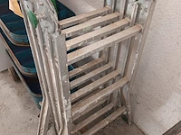 Lot 11 - aluminium vouwladder - afbeelding 2 van  2