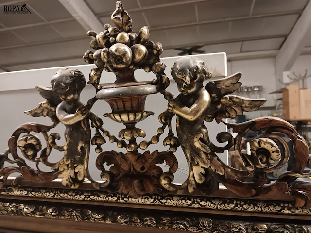 Lot 11 - antieke spiegel - afbeelding 4 van  5