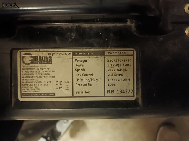 Lot 11 - blower gibbons - afbeelding 3 van  3