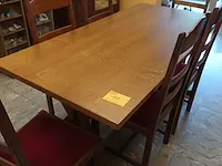 Lot 11 - houten eetkamer tafel - afbeelding 1 van  4