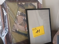 Lot 11 - kaders, klokken en heks. 7 stuks - afbeelding 3 van  4