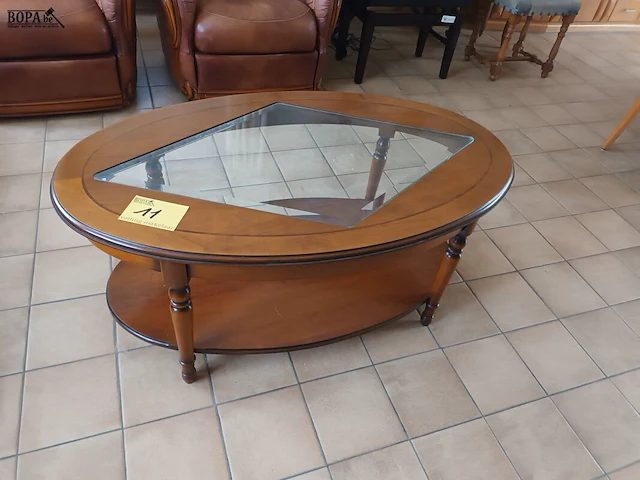 Lot 11 - ovalen salontafel - afbeelding 1 van  4