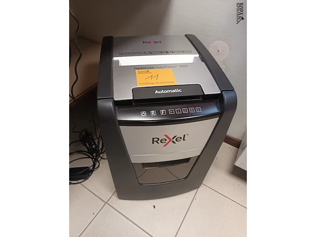 Lot 11 - papiervernietiger rexel - afbeelding 1 van  3