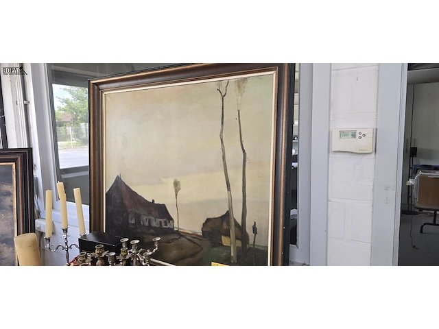 Lot 11 - schilderij hofstede get r anseeuw - afbeelding 1 van  5
