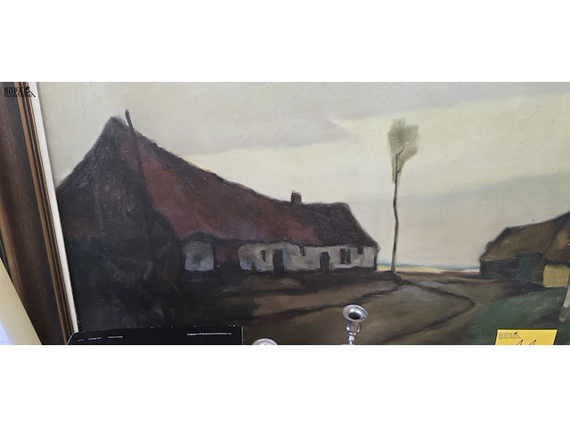 Lot 11 - schilderij hofstede get r anseeuw - afbeelding 2 van  5