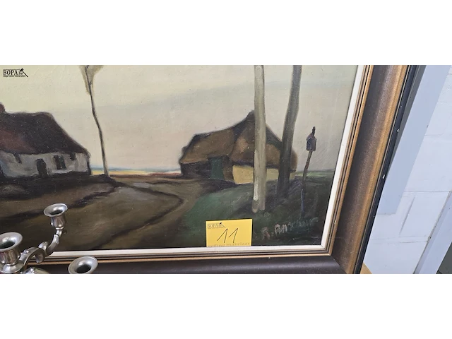 Lot 11 - schilderij hofstede get r anseeuw - afbeelding 3 van  5