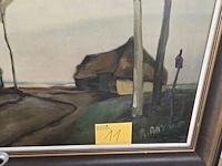 Lot 11 - schilderij hofstede get r anseeuw - afbeelding 3 van  5