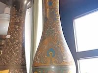 Lot 111 - koperen vaas. 2 stuks - afbeelding 3 van  4