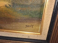 Lot 111 - schilderij landschap - afbeelding 2 van  4