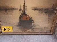 Lot 112 - kader zeilboot - afbeelding 4 van  4