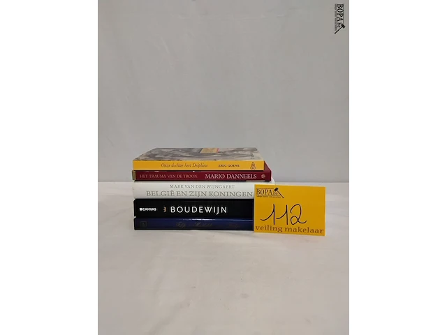 Lot 112 - lot boeken, koningshuis belgië, 5 stuks - afbeelding 1 van  1