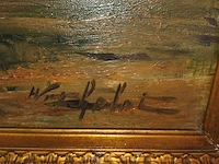 Lot 113 - schilderij boslandschap - afbeelding 3 van  9