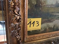 Lot 113 - schilderij boslandschap - afbeelding 9 van  9