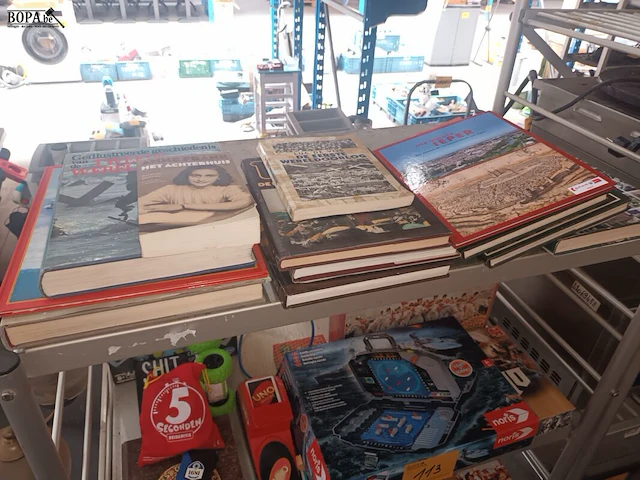 Lot 113 - speelgoed en boeken. inhoud rek - afbeelding 2 van  6