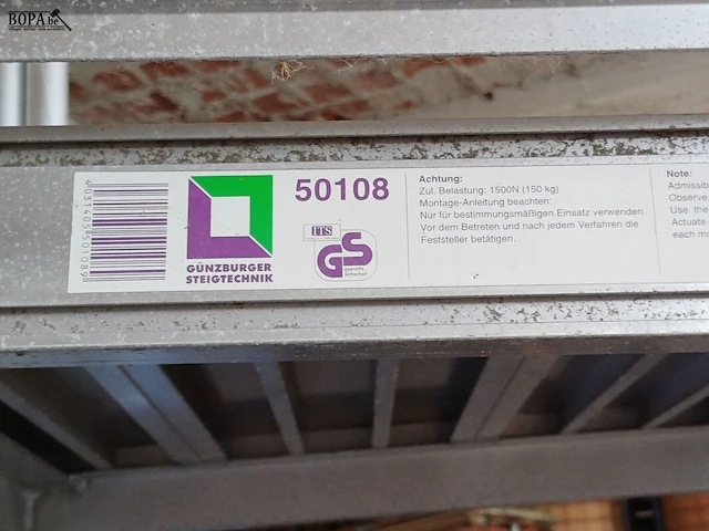 Lot 1138 - aluminium roltrap - afbeelding 2 van  5