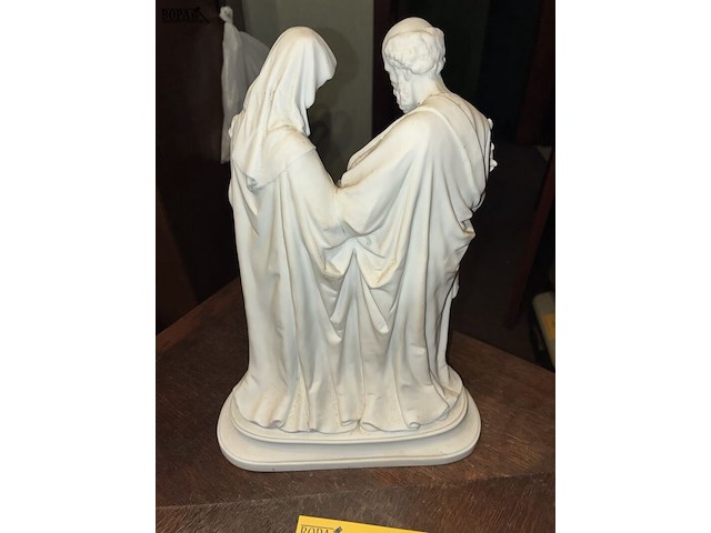 Lot 114 - beeld biscuit, heilige familie - afbeelding 3 van  4