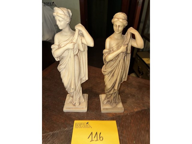 Lot 116 - griekse beelden, 2 stuks - afbeelding 1 van  2