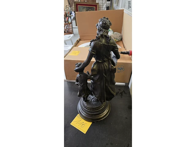 Lot 116 - replica beeld le miroir van auguste moreau 9(1834-1917) - afbeelding 2 van  5