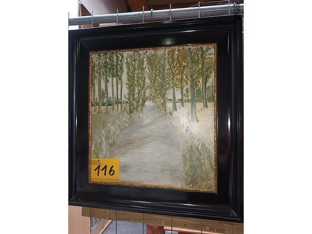 Lot 116 - schilderij bomen - afbeelding 1 van  4