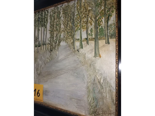 Lot 116 - schilderij bomen - afbeelding 3 van  4