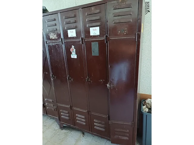 Lot 1164 - metalen lockerkasten. 10 stuks - afbeelding 2 van  4
