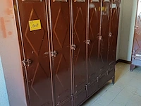 Lot 1169 - metalen lockerkast. 6 stuks - afbeelding 1 van  3