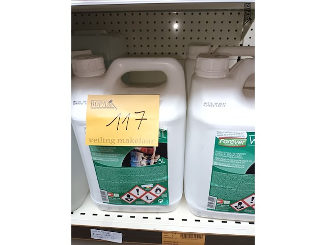 Lot 117 - bidons producten. 5 stuks - afbeelding 4 van  4