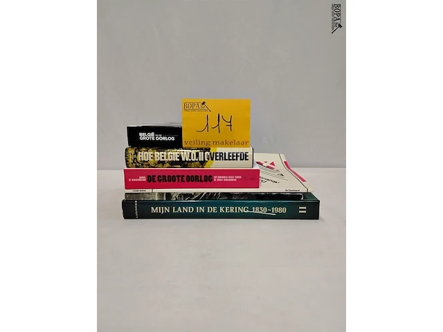 Lot 117 - lot boeken, belgië in oorlog, 6 stuks - afbeelding 1 van  1