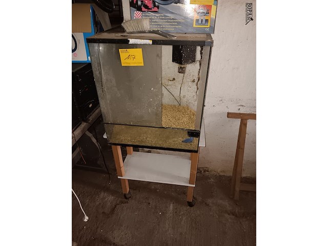 Lot 117 - terrarium met tafel - afbeelding 1 van  2